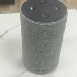 Amazon Echo (2nd Gen) – Smart Speaker with Alexa – Fabric Gray