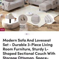 Sofa And Ottoman 
