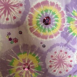 Tye die pastel twin size comforter