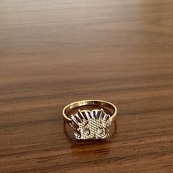 10k Gold Betty Boop Ring 