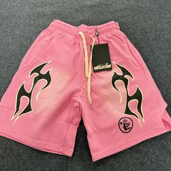 Pink hellstar shorts size L