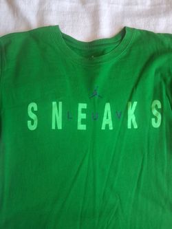 Jordan Brand Green Sneaks Graphic T-Shirt