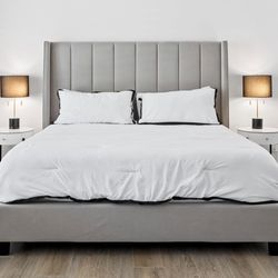 King Size Living Spaces Bed + Sleep Number iLE 360 Smart Bed