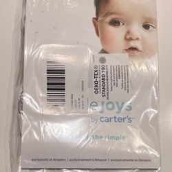 NEW Carters One Piece Baby Bodysuit Short Sleeves 3-6 months Simple Joys