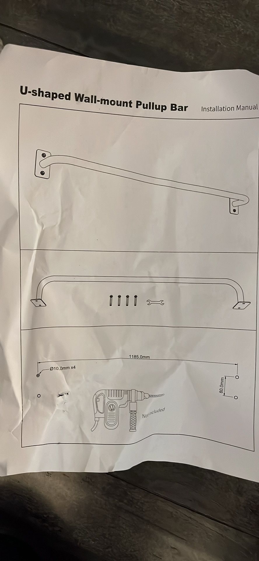U-Shaped Pull Up Bar