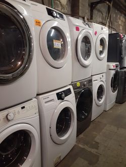 SALE ‼️ Samsung front load washer and dryer set working perfectly with 4 months warranty