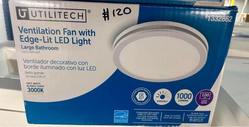 Bath Ventilation Fan with Light