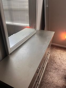 Dresser with mirror