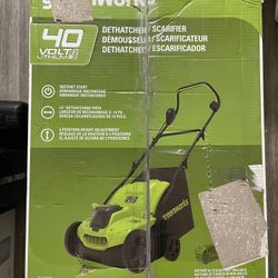 Greenworks Lawn Mower 40V (2-In-1) Dethatcher / Scarifier, 5Ah USB Battery Included, DT40B510