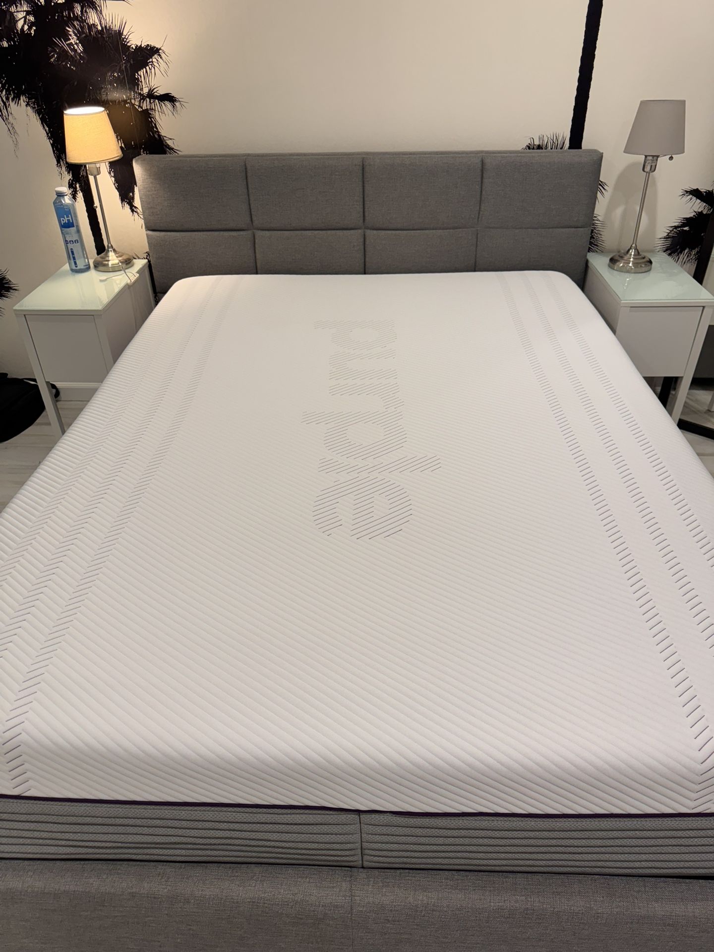Queen Purple Mattress And Bed Frame