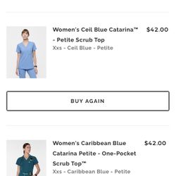 XS R FIGS CATRINA TOPS