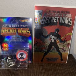 Hot Wheels Exclusive RacerVerse Secret Wars Black Suit Spider-Man Facsimile #8 Lot