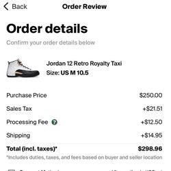 Jordan 12 Royalty Taxi 