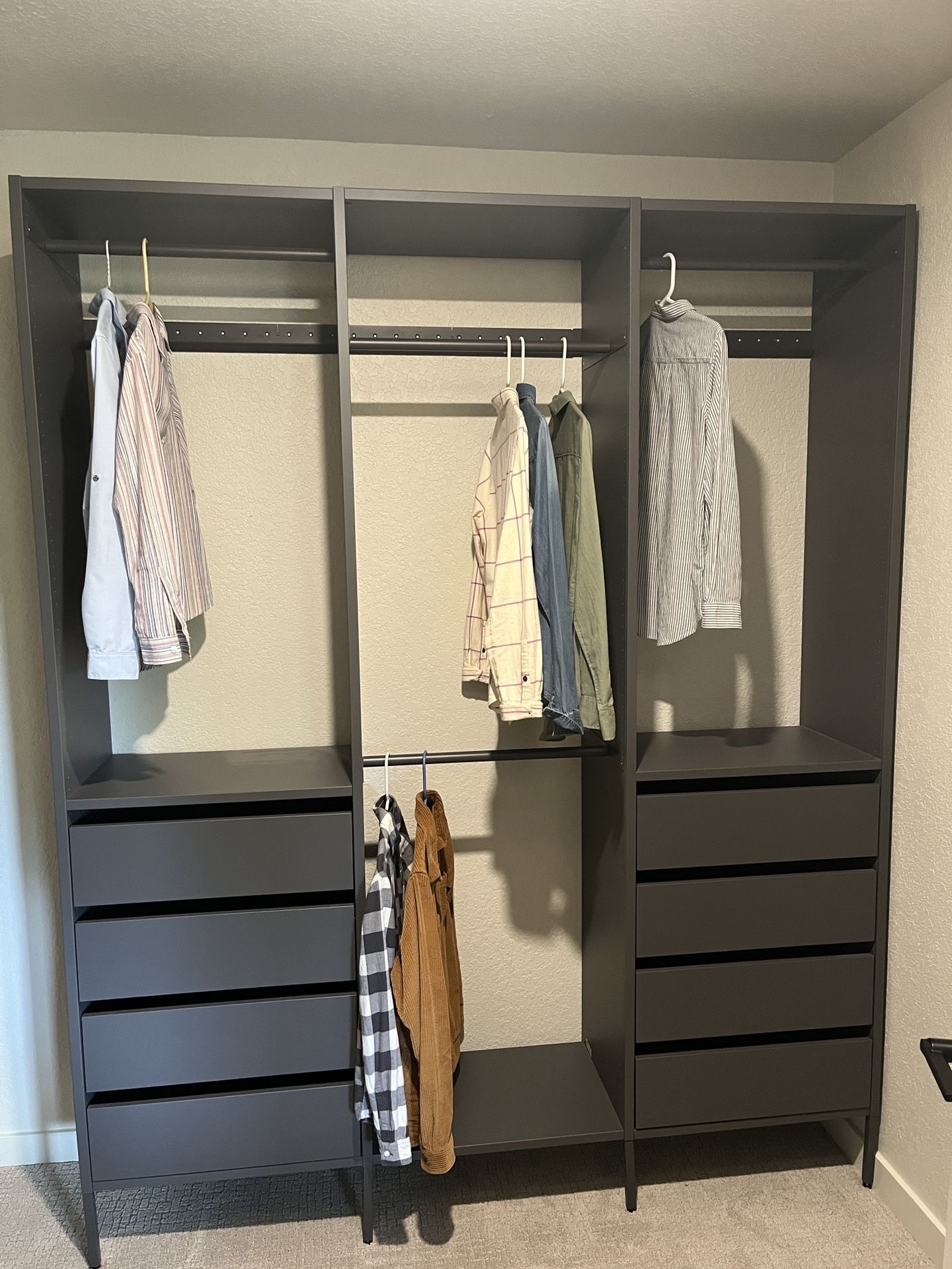 IKEA Aurdal Closet Organizer - Grey