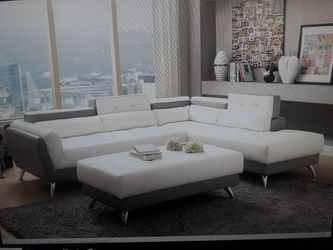 2 toned sectional also. White only