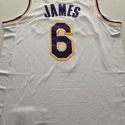 NBALakers white jersey James No.6