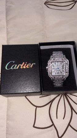 moissanite cartier watch