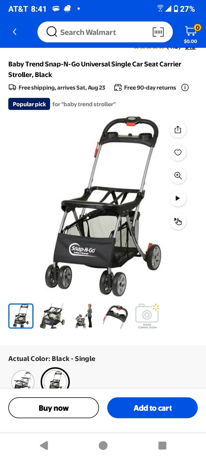 Infant Car Seat Stroller .