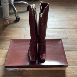 Brown Leather Boots 