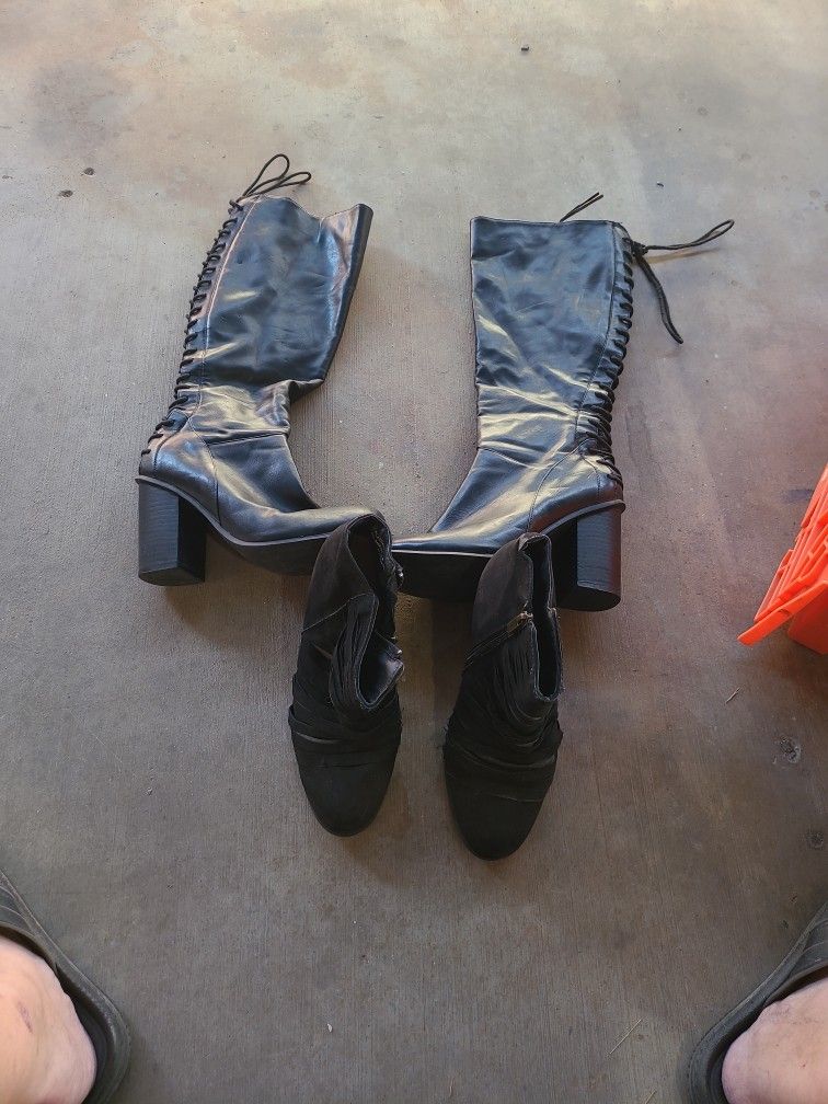 2 Pairs Of Women's Boots