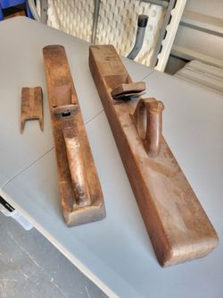 Vintage Block Wood Jointer Planer Hand Crafting Tool Workshop Set