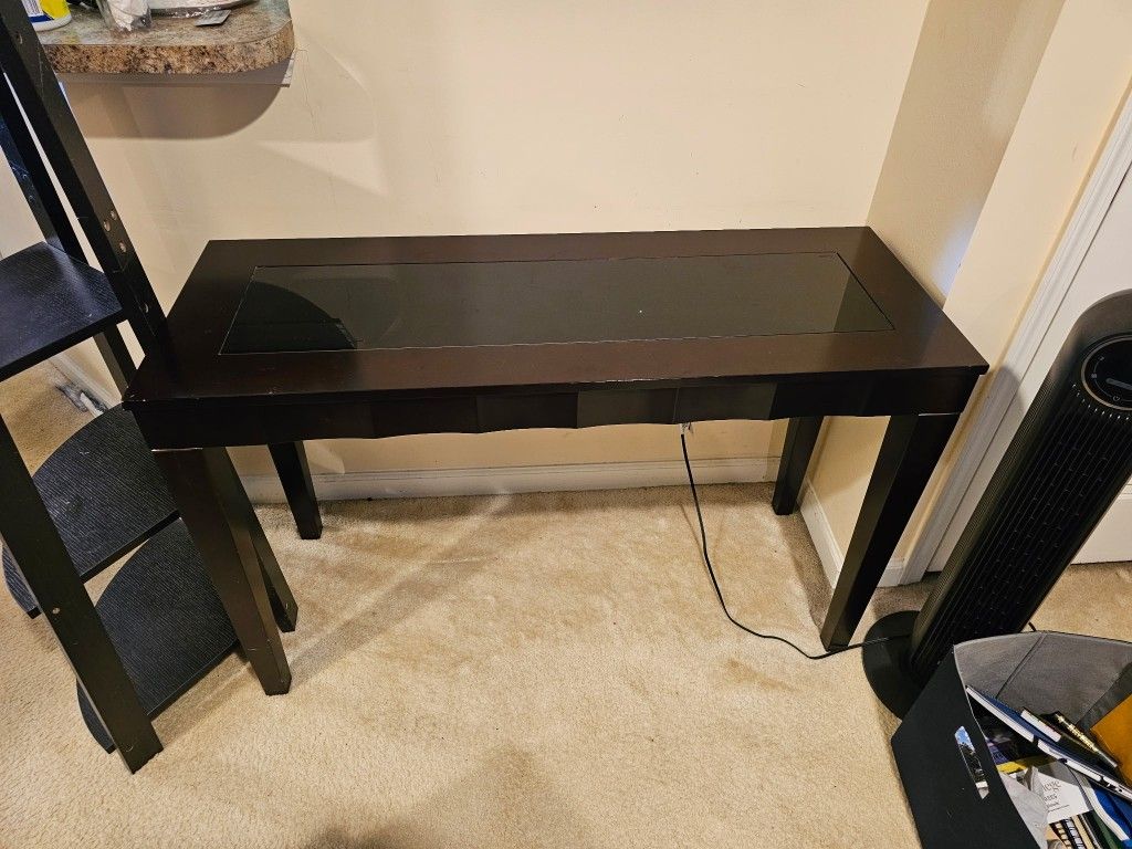 Espresso Brown Console Table – FREE! Must Pick Up (Lovejoy/Hampton)