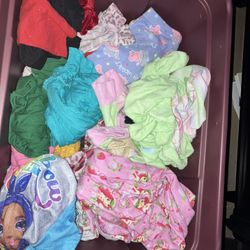 Girls Tote Full Of Clothes 3-6
