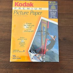 Kodak premium picture paper 15 sheets high gloss