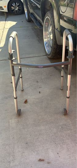 Folding Walker with Front Wheels