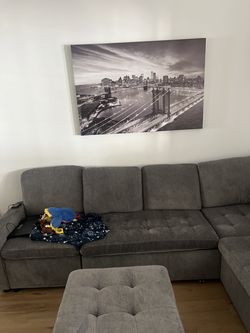 Large canvas painting