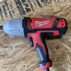 Milwaukee 1/2 in. Impact Wrench with Rocker Switch and Detent Pin Socket Retention