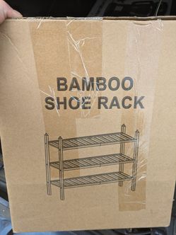 Bamboo Shoe Rack 