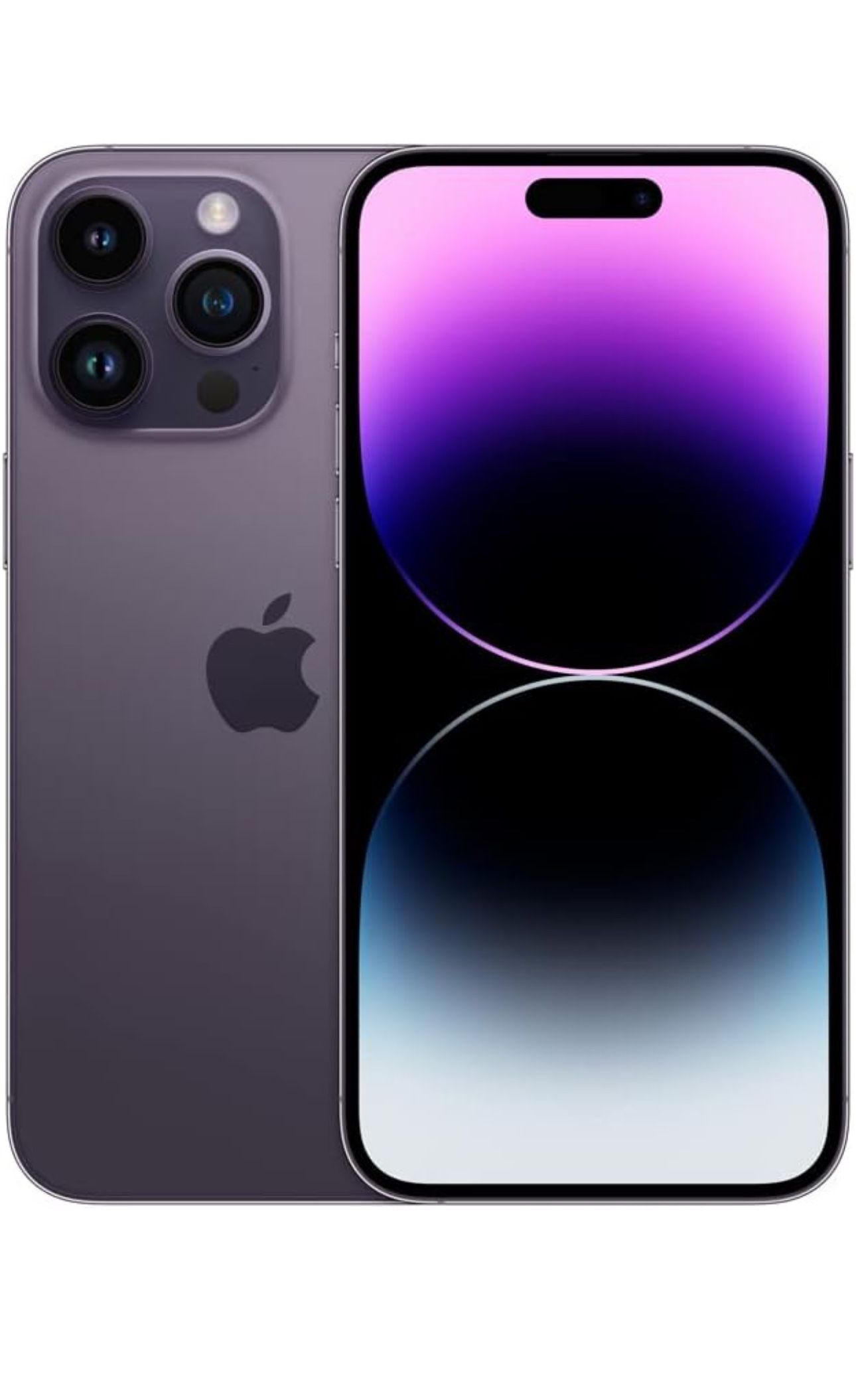 Apple iPhone 14 Pro Max, 1TB, Deep Purple - Unlocked (Renewed)