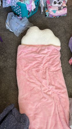 Pink Sleeping Bag With Pillow Attached