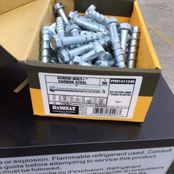 DEWALT CONCRETE SCREW BOLT CARBON STEEL 3”x3/“ 50 Pcs In The Box 