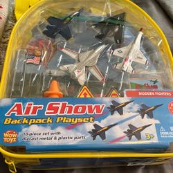 Airplanes Backpack Set