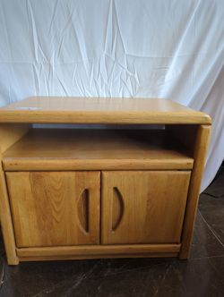 MCM Oak Nightstand / End Table