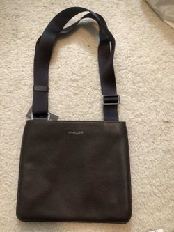 MK leather flat crossbody man’s bag