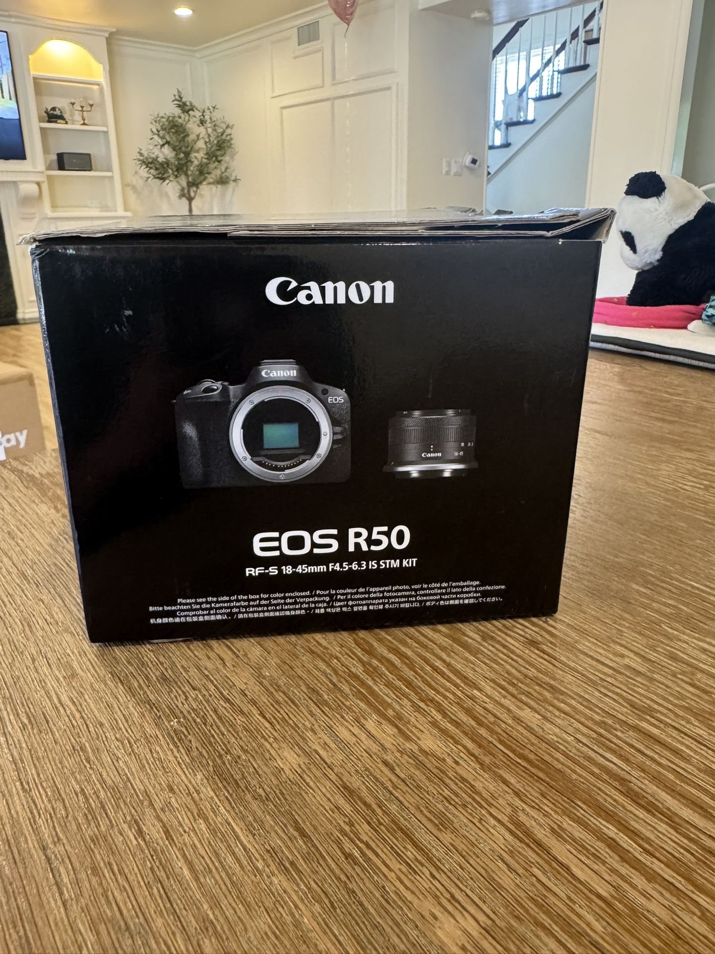 Canon EOS R50 Mirrorless Camera RF-S18-45mm F4.5-6.3 is STM Lens Kit, 24.2 Megapixel CMOS (APS-C) Sensor, 4K Video, Hybrid Camera, Photo and Video, Vl