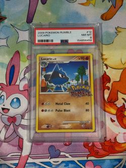 PSA 8 Lucario 12/16 Pokemon Rumble English Pokemon
