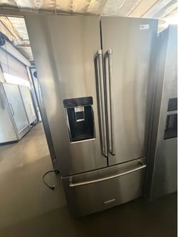 Kitchenaid counter depth stainless steel refrigerator