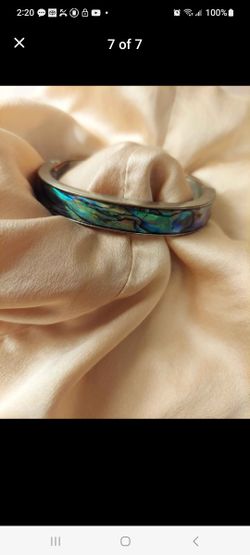 Abalone Shell Bangle Bracelet