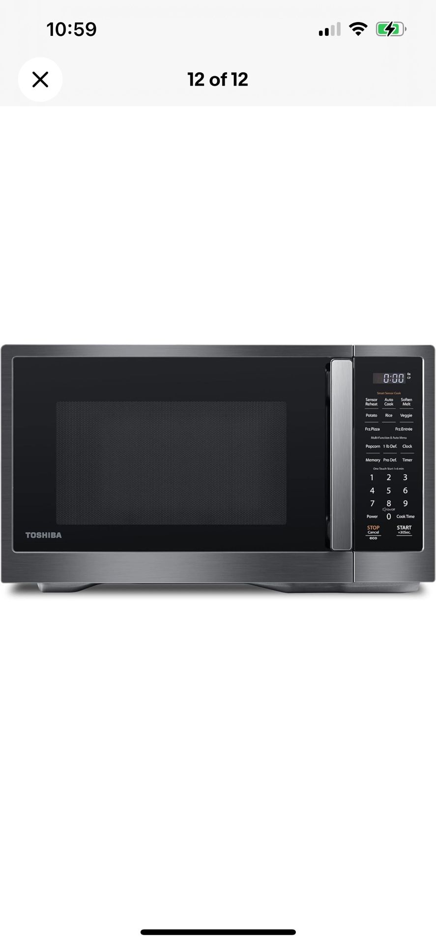 TOSHIBA ML4-EM12PA(BS) Countertop Microwave Oven with Stylish Des