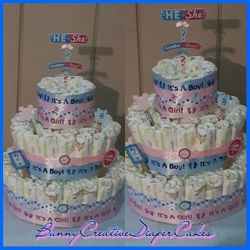 Gender Reveal Diaper basket