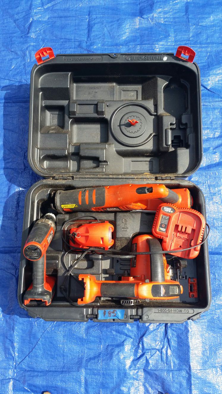 4 Piece, Black and Decker FireStorm 18v Cordless Tool Set for Sale in  Concord, NC - OfferUp