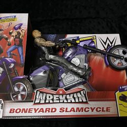 WWE Wrekkin Boneyard Slamcycle UNDERTAKER Motorcycle Mattel Wrestling Figure new