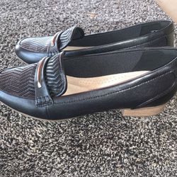 Clarks Collection Juliet Aster Leather Slip-On Loafer! 
