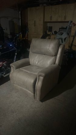 Electric leather recliner
