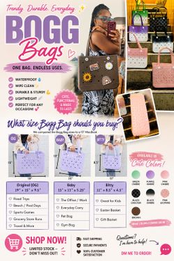Bogg style bag/charms