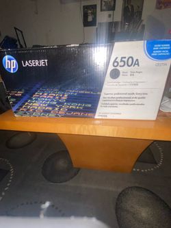 Laserjet toner hp 650A BRAND NEW $120 or best offer